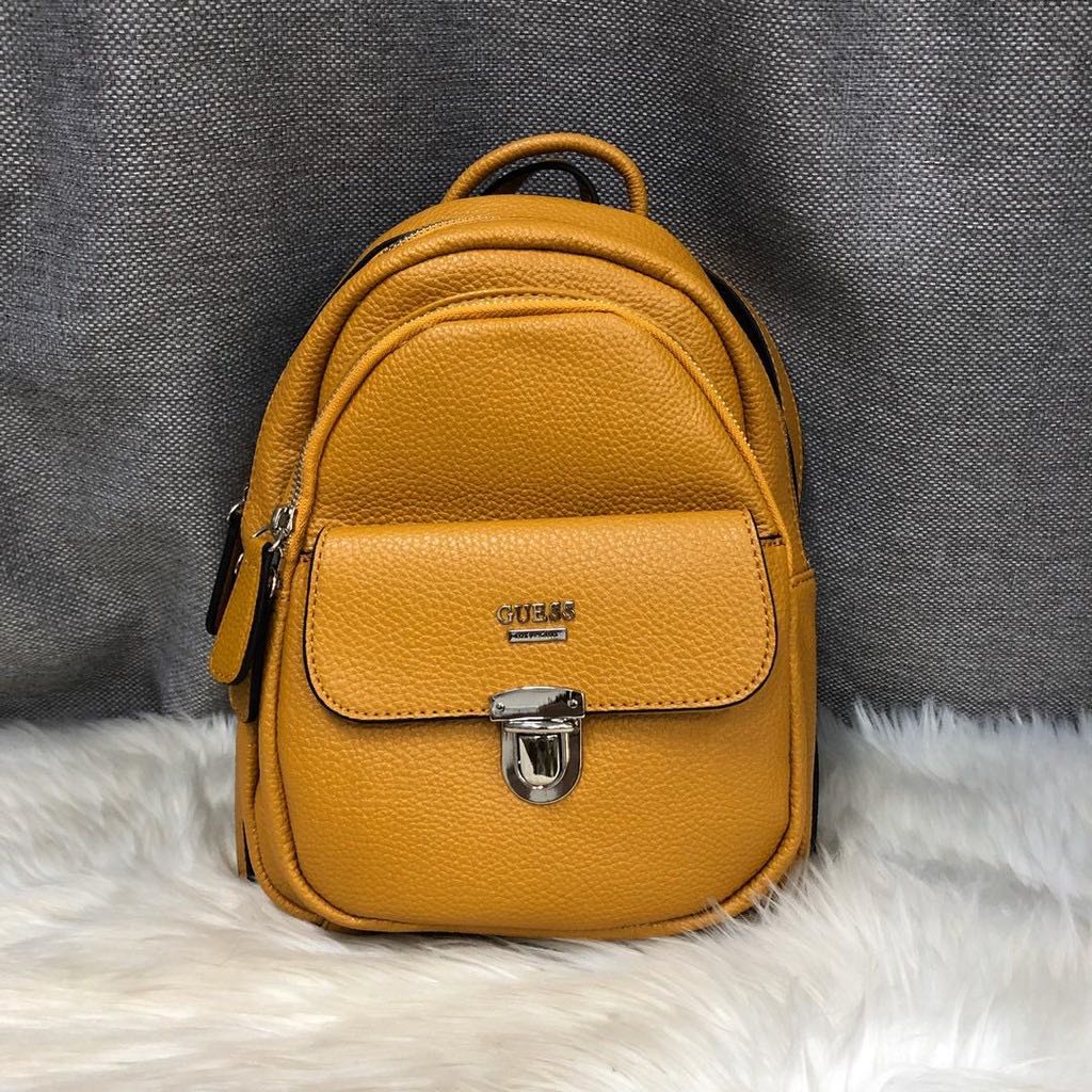 guess backpack yellow