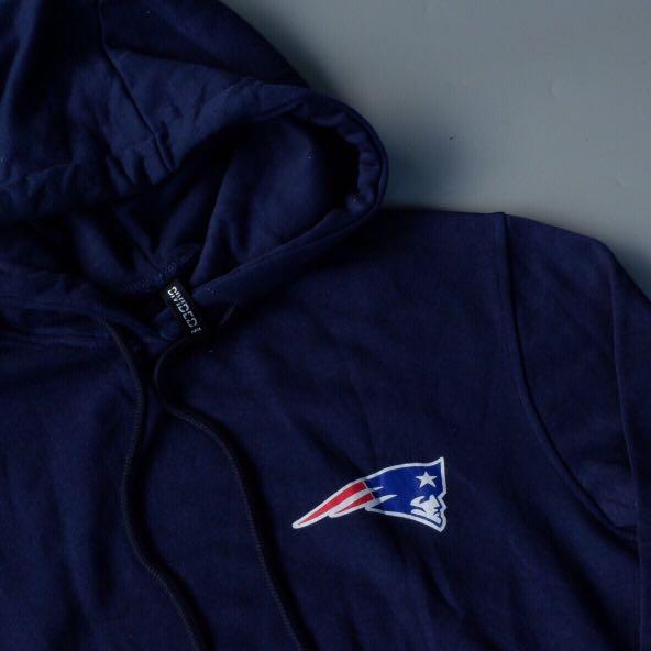 H M PATRIOTS HOODIE IN NAVY