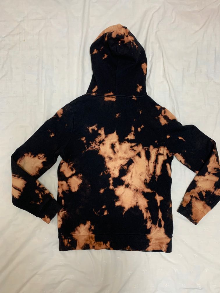 How To Tie Dye A Black Sweatshirt With Bleach - kevinjoblog
