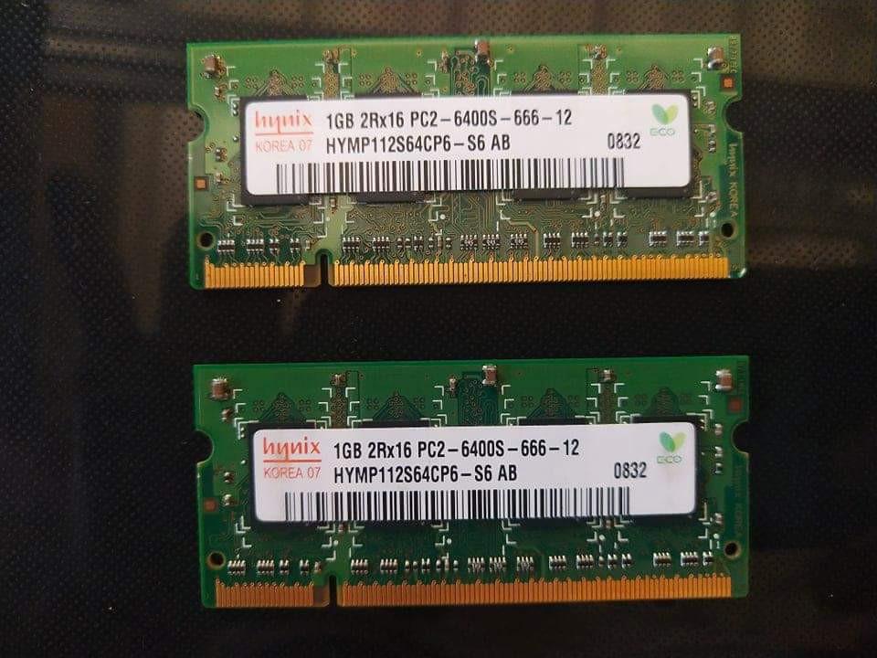 Hynix 1gb Ddr2 2rx16 Pc2 6400s 666 12 Laptop Ram Memory Electronics Computer Parts Accessories On Carousell