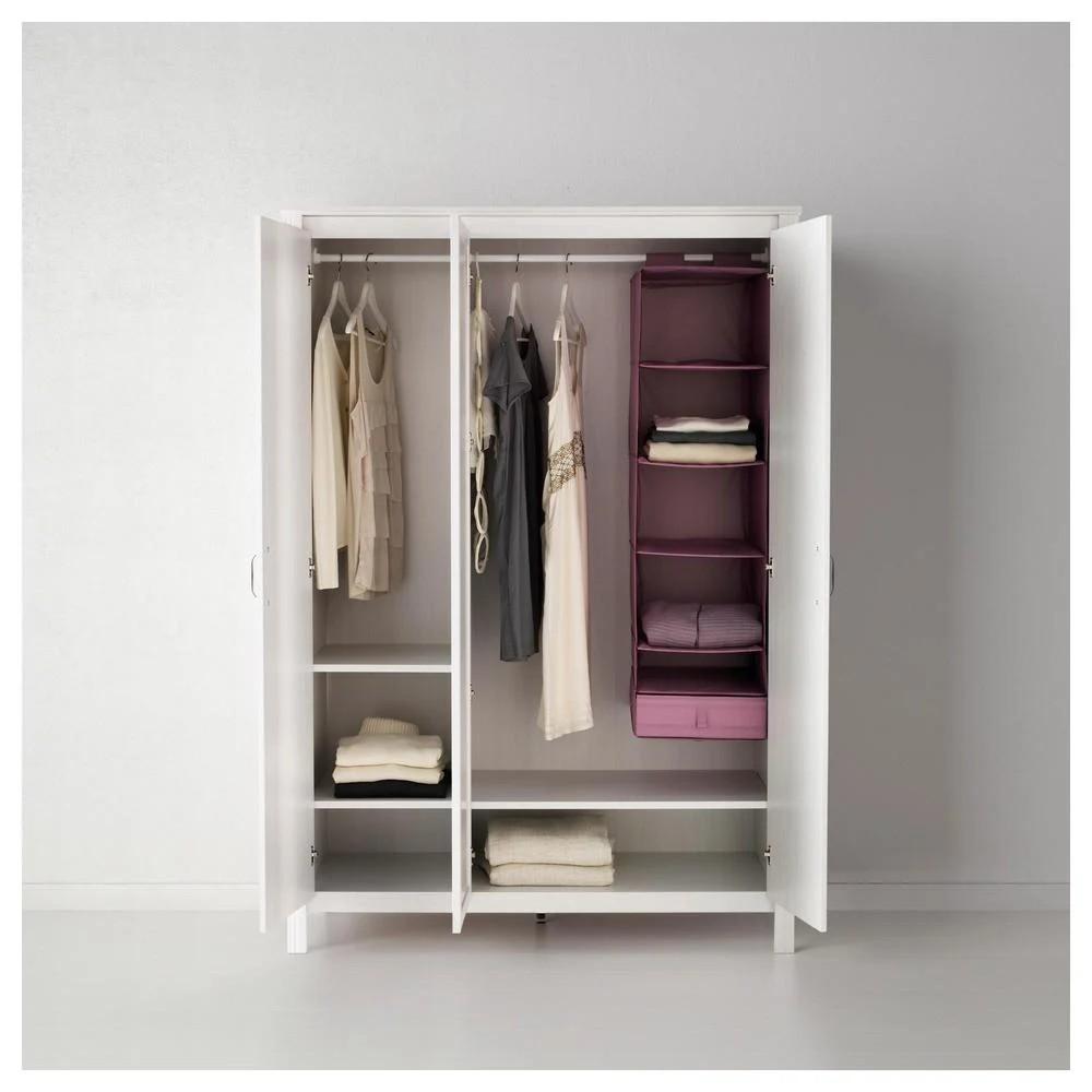 IKEA BRUSALI 3 Door Wardrobe with Mirror Babies Kids Baby