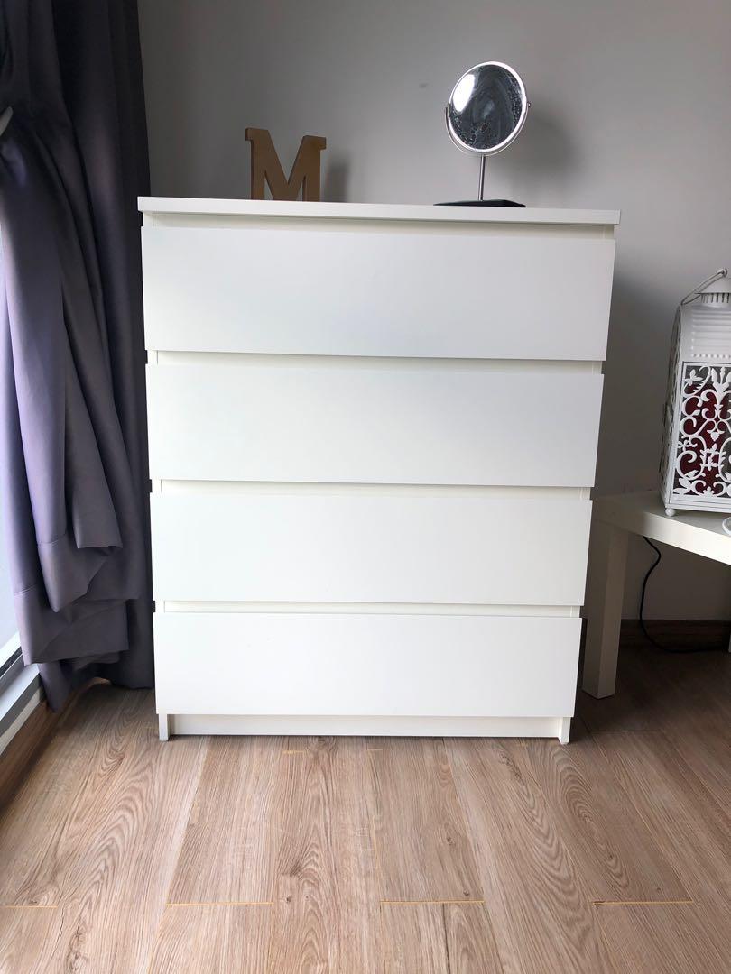 Ikea malm four drawer outlet dresser