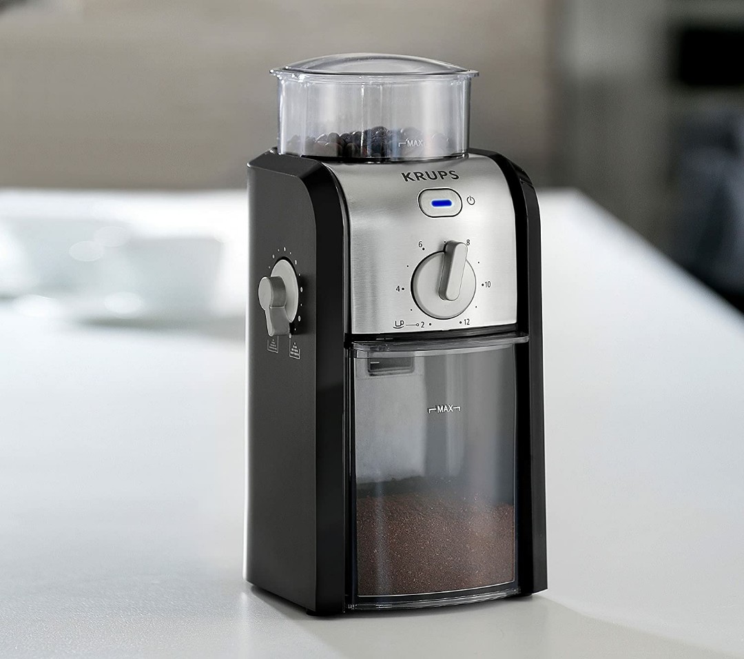 Krups GVX 2 Electric Burr Grinder TV Home Appliances Kitchen Appliances Coffee Machines Makers on Carousell