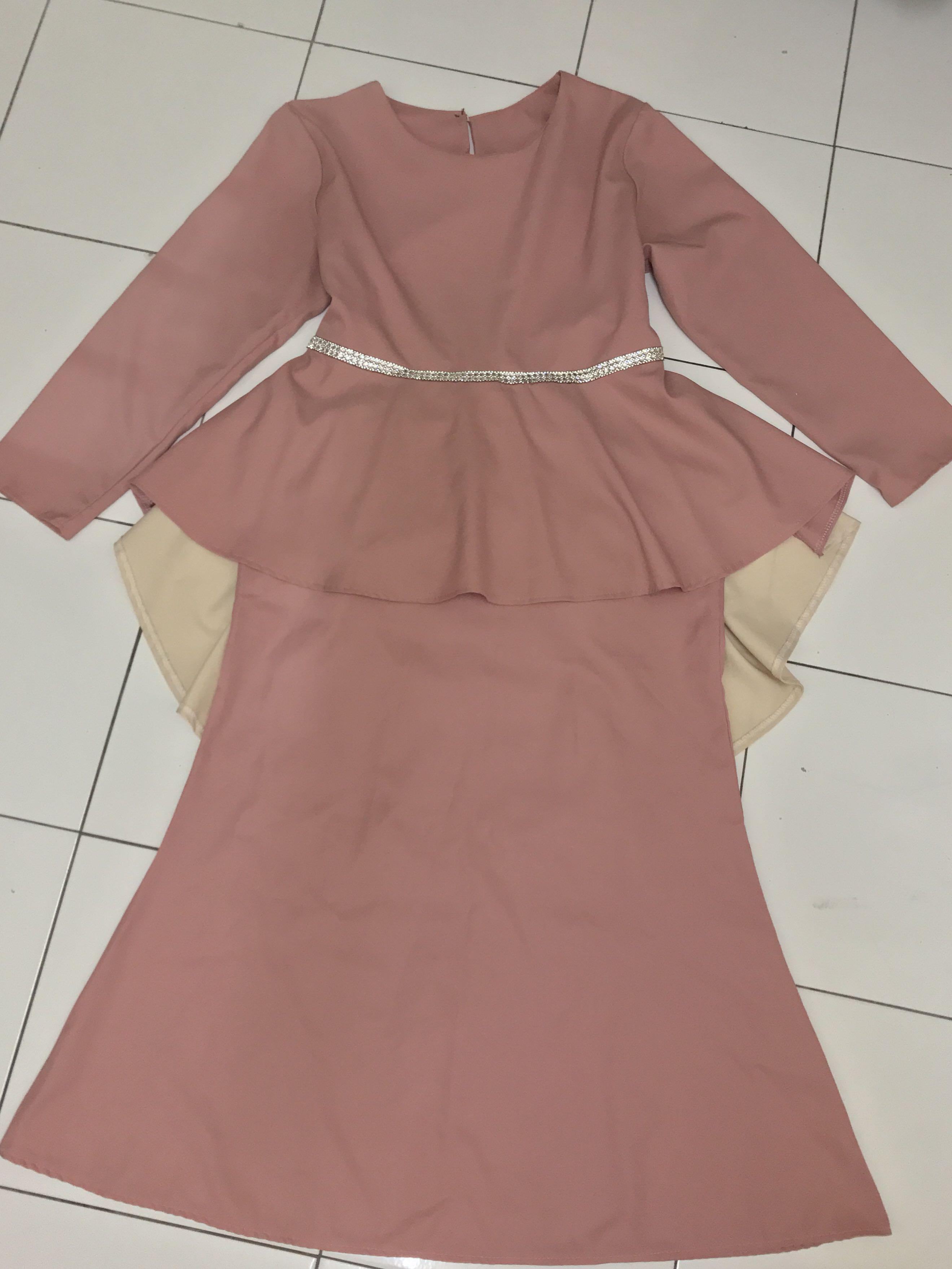 pink belacan baju melayu