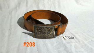 Levis Belt Vintage 1970's  Size 34  (Brown) HANDSTAIN LATTIGO GOOD CONDITION (Made in USA) Dockers Lee Gap Wrangler Lacoste