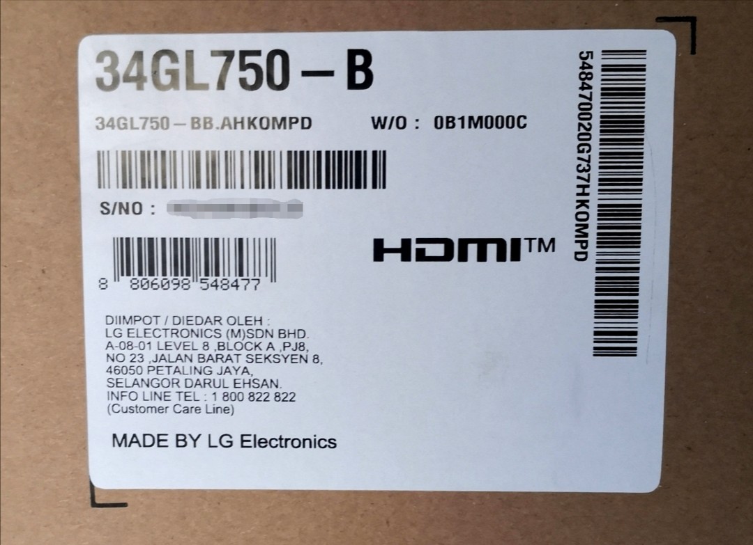 Lg 34gl750 B 34 29 1 Ultrawide 144hz Gaming Screen Electronics Computer Parts Accessories On Carousell