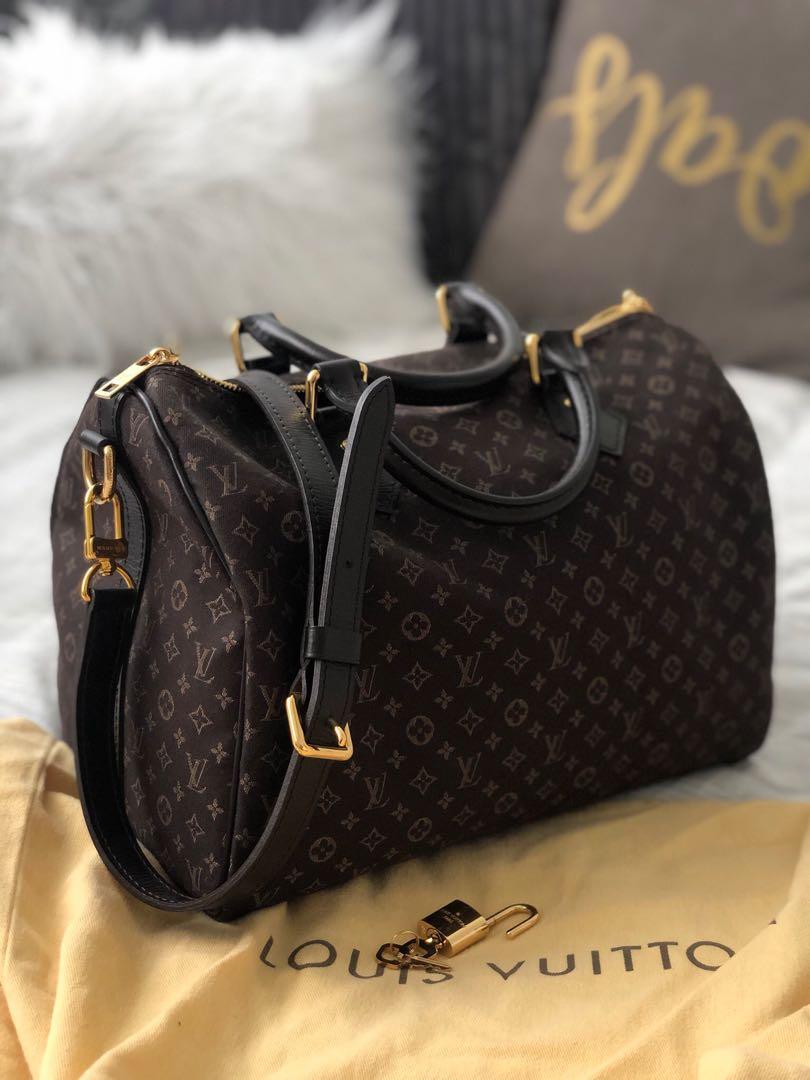 Louis Vuitton Speedy Bandouliere Idylle Monogram 30 Fusain in  Fabric/Leather with Brass - US