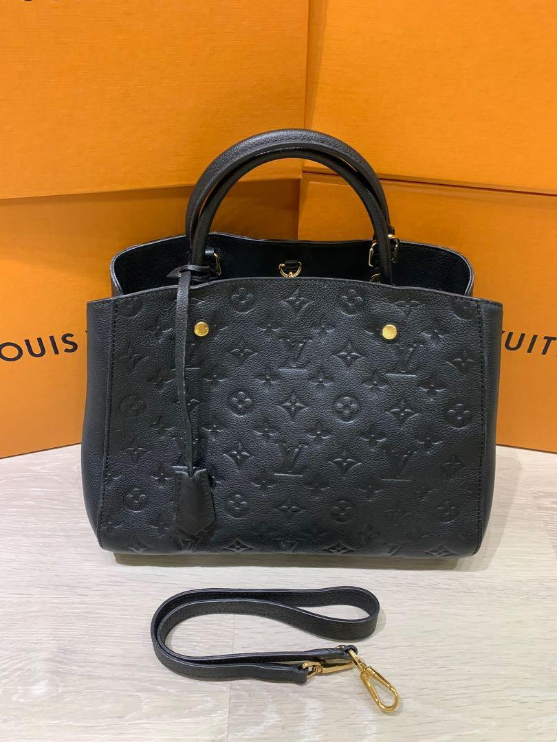 Louis Vuitton Empriente Montaigne MM size in noir review! 