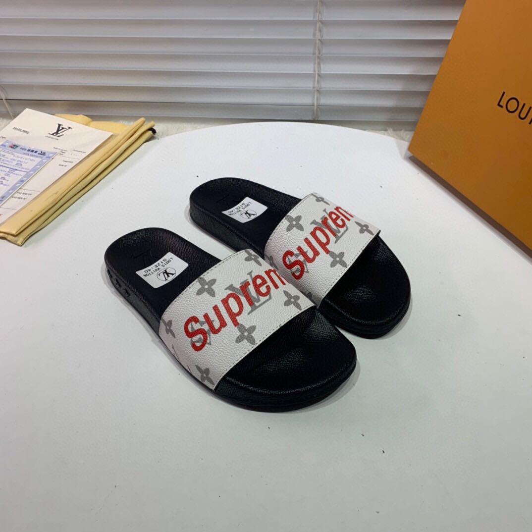 Supreme Louis Vuitton Flip Flops