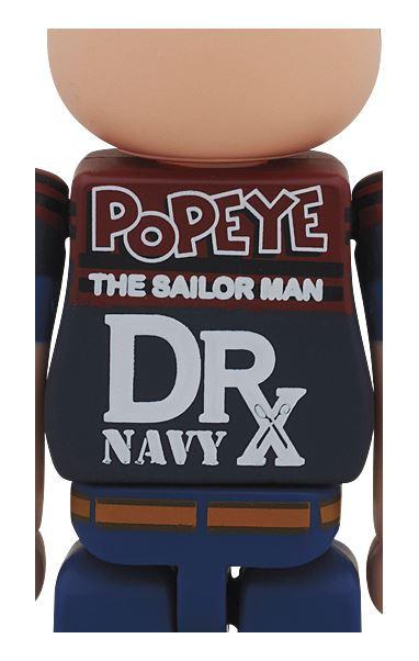 Medicom Bearbrick 400% DRX Navy Popeye The Sailor Man Be@rbrick