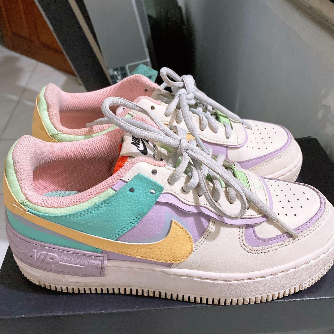 nike air force shadow in pastel