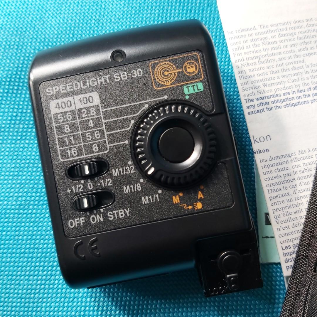 Nikon SB30 ultrawide 閃光燈, 攝影器材 Carousell