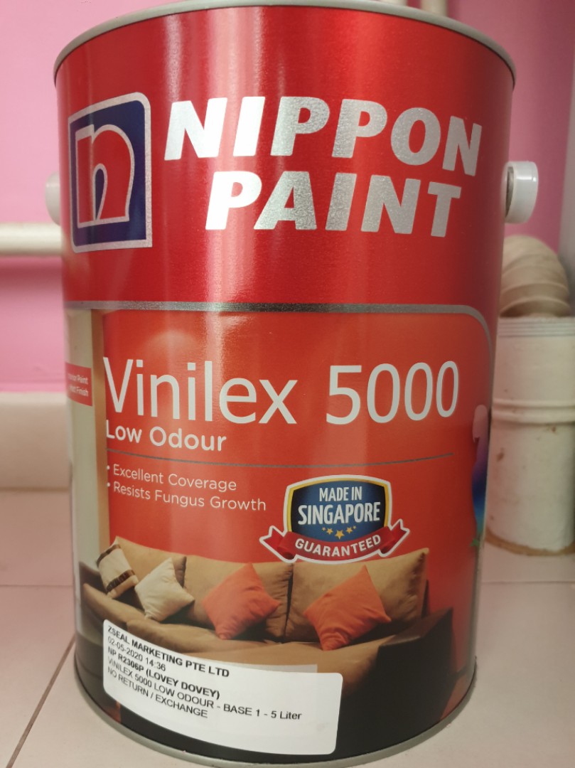 Nippon Paint Vinilex 5000 5L Lovey Dovey(Pink), Hobbies & Toys
