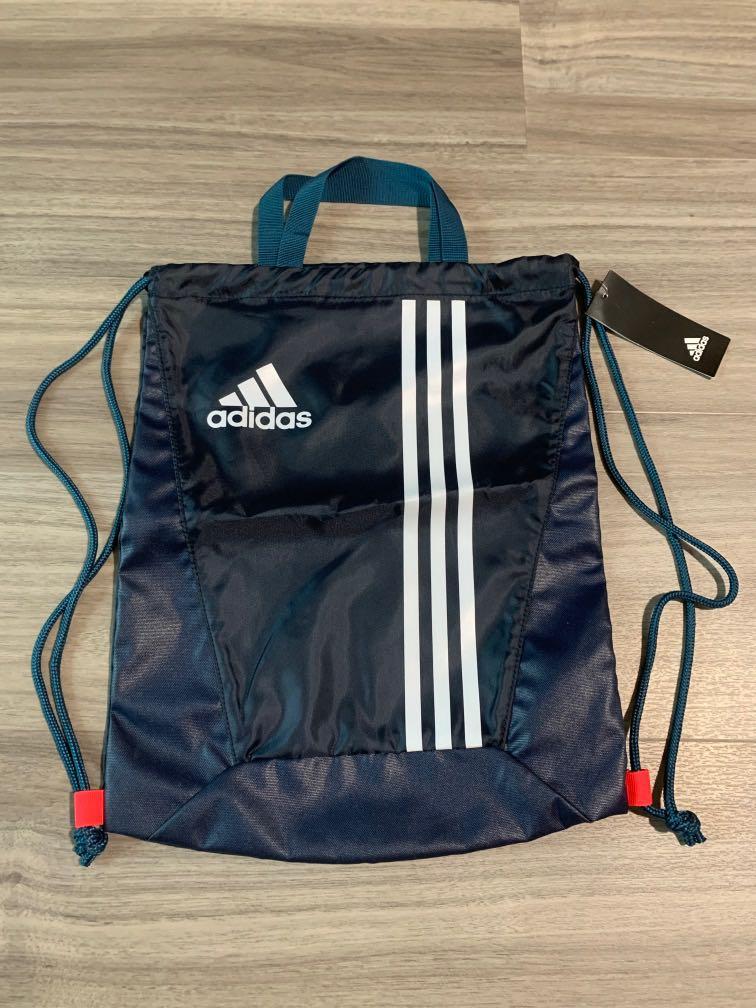 adidas drawstring bag blue