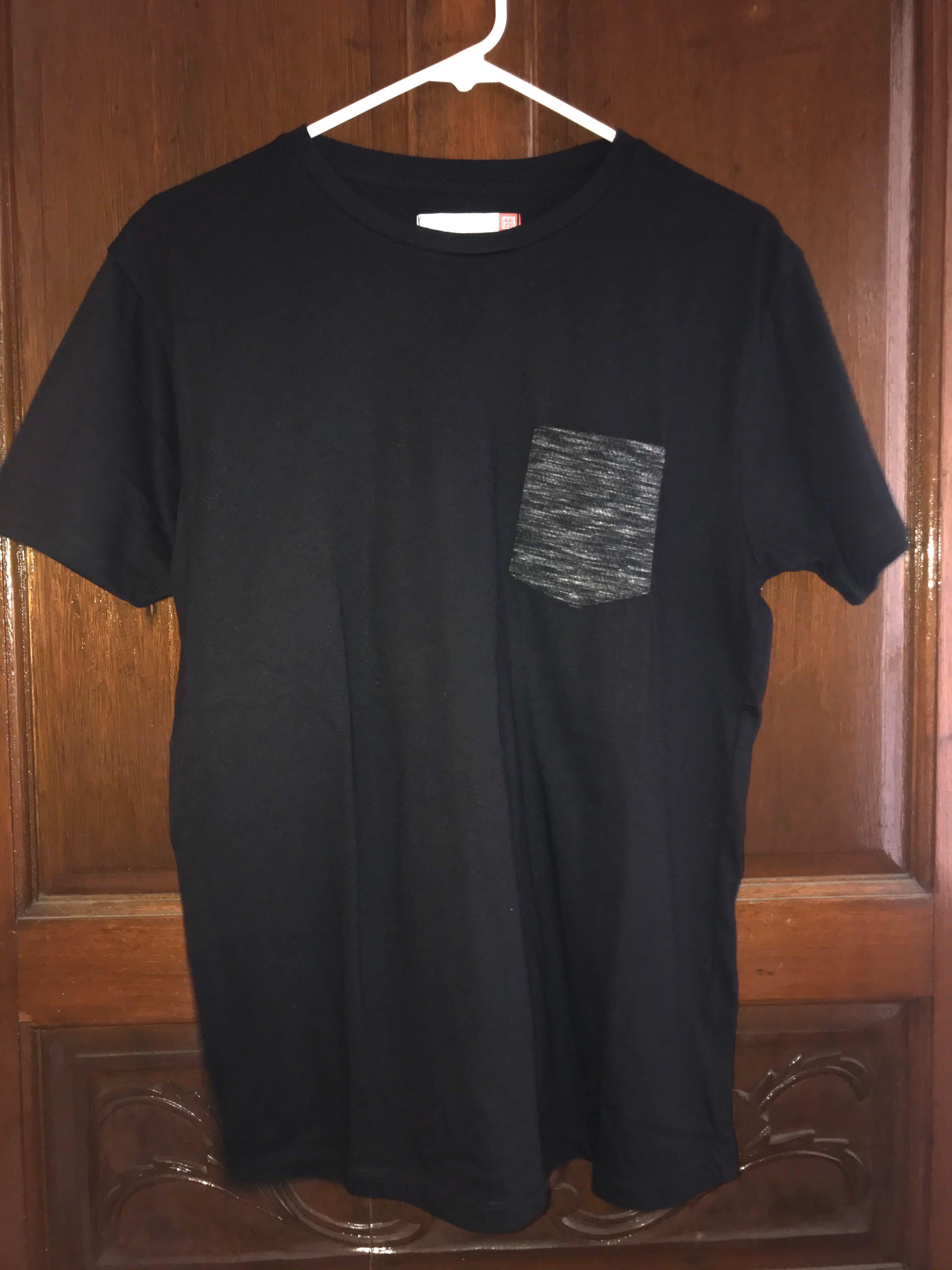 Penshoppe plain black shirt Clearance