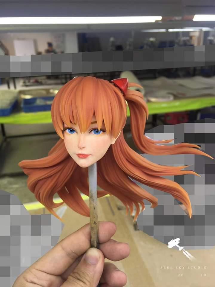 PO BLUE SKY STUDIO Neon Genesis Evangelion Statue Asuka Langley Soryu, Toys & Games, Bricks ...