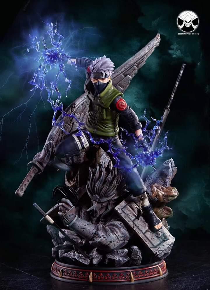 [PO] BURNING WIND Naruto Statue Kakashi, Hobbies & Toys, Toys & Games ...