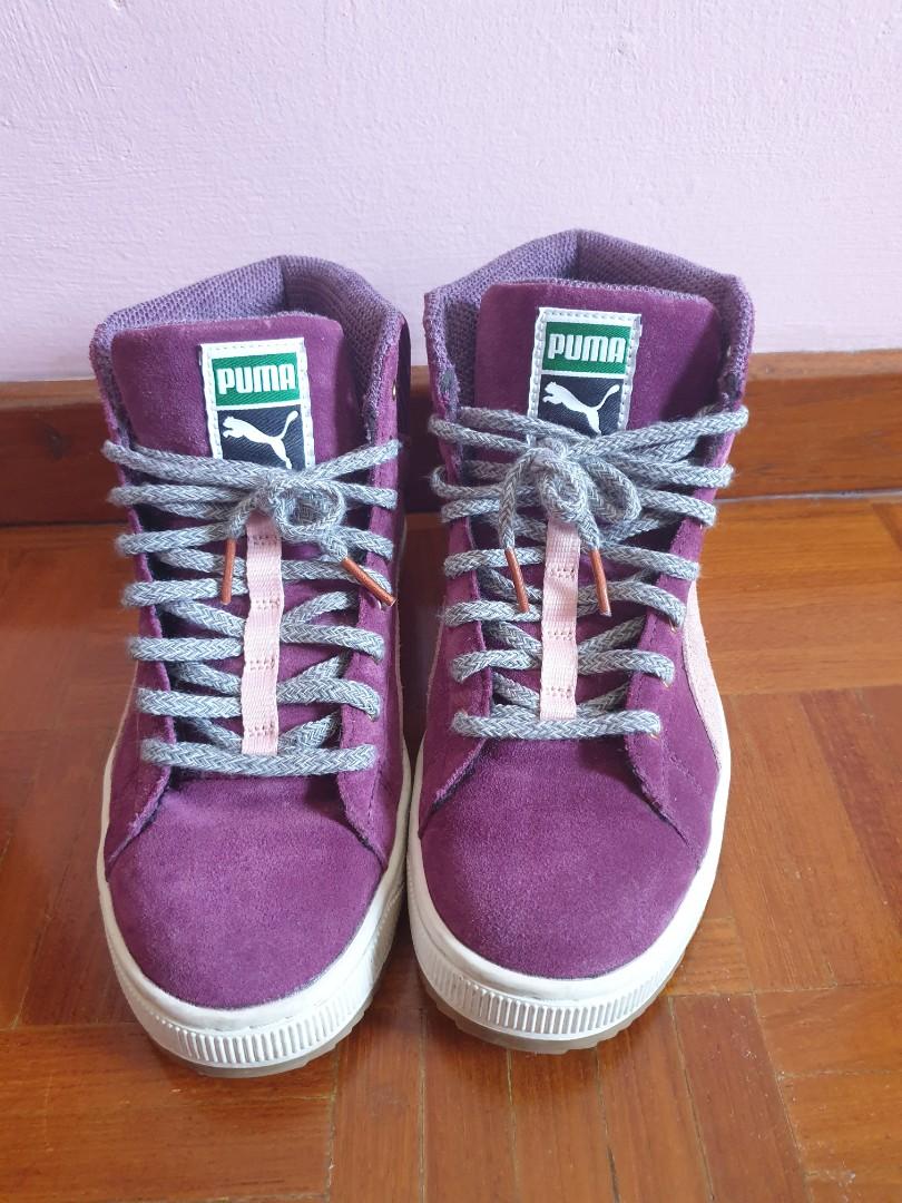 Puma Suede Winterized Rugged High Top Women S Fashion Shoes On