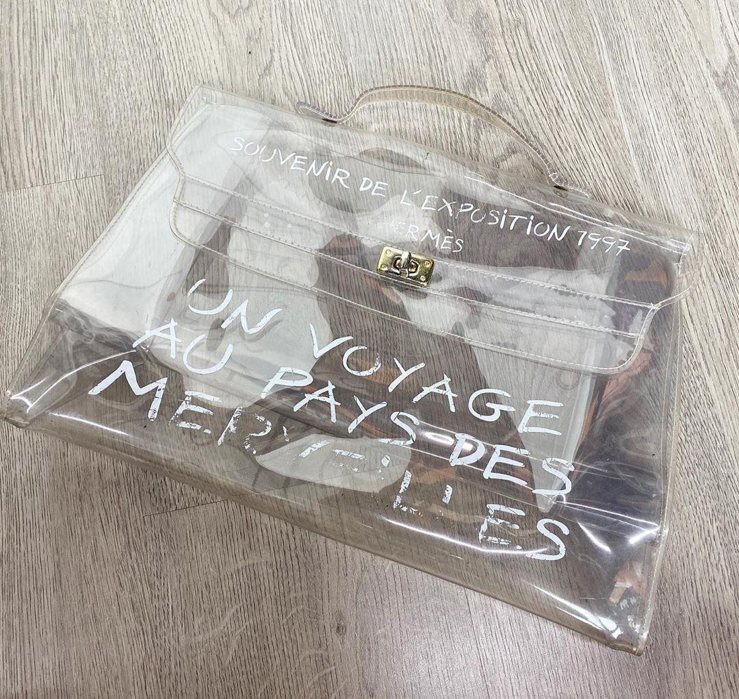 Sale Auth Hermes Transparent Kelly 35 Luxury Bags