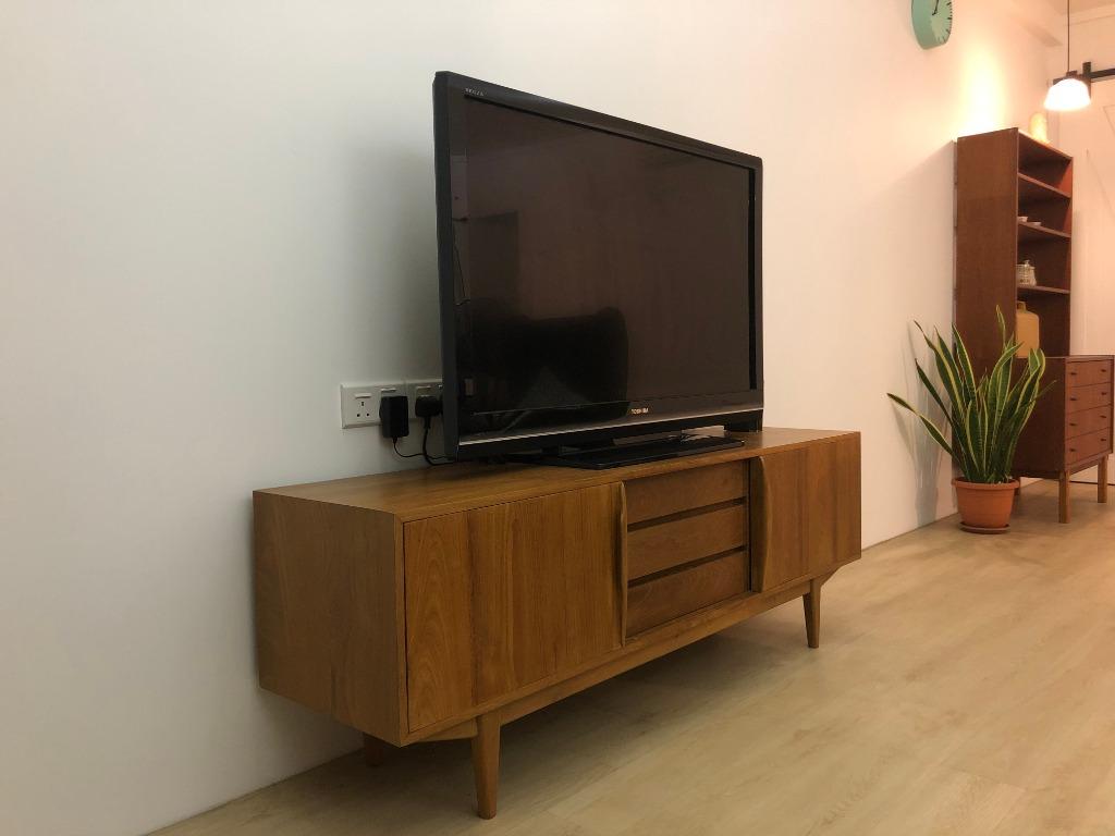Scandinavian Vintage Style Teakwood Tv Console By Second Charm (Price  Reduced), Furniture & Home Living, Furniture, Tv Consoles On Carousell