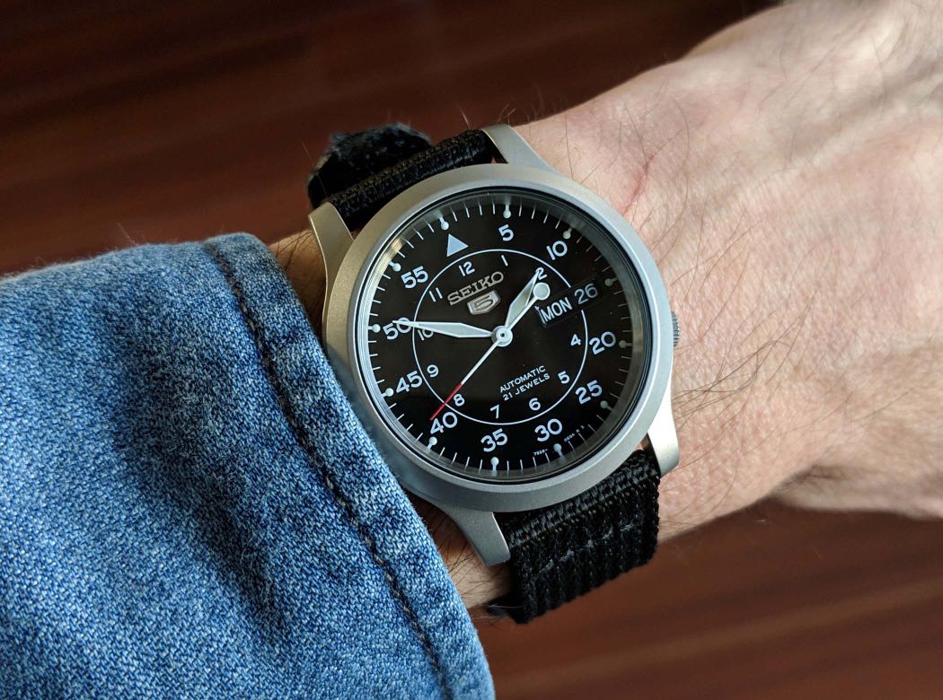 Seiko 5 SNK809 Automatic Black Men s Fashion Watches