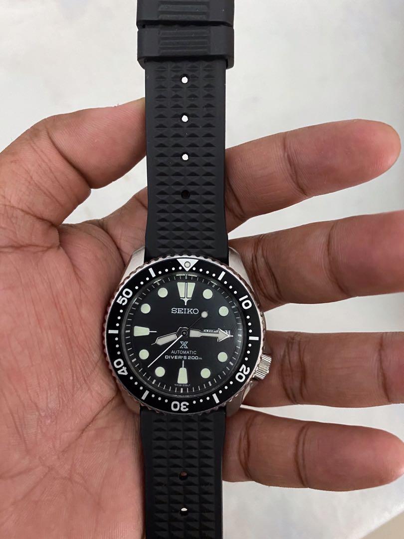 Seiko waffle strap Men s Fashion Watches Accessories Watches