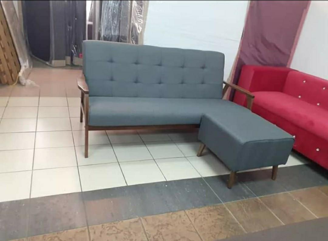 SOFA L SHAPE KAYU