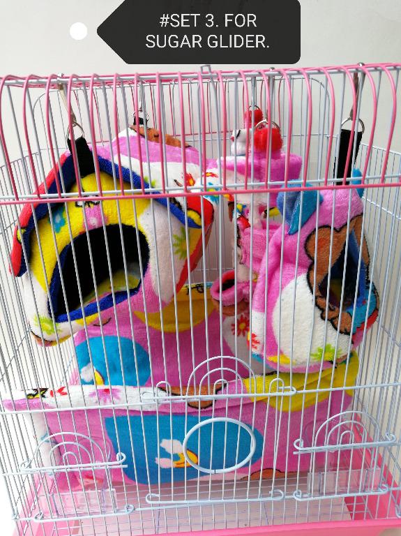 Sugar Glider Hanging Bed Hammock Pouch Rope Setn3 Pet Supplies Pet Accessories On Carousell