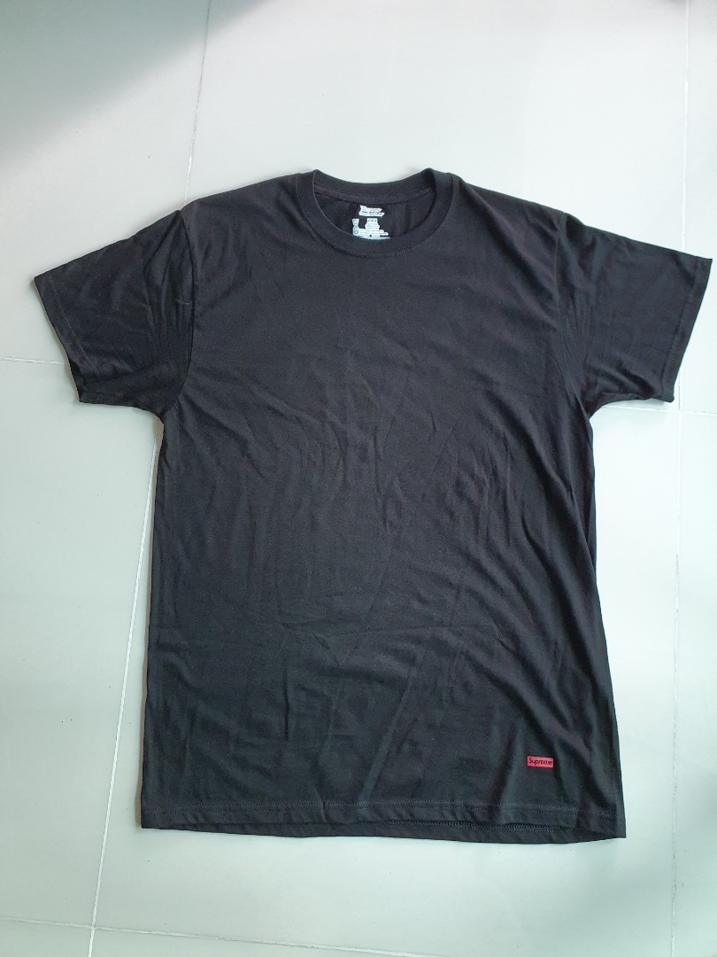 Supreme Hanes tagless t shirts Men s Fashion Tops Sets