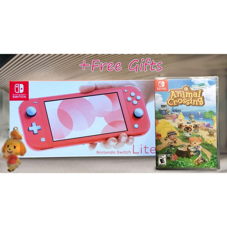 Switch Lite Pink Animal Crossing New Horizon Free Gifts Order Closed Toys Games Video Gaming Consoles On Carousell