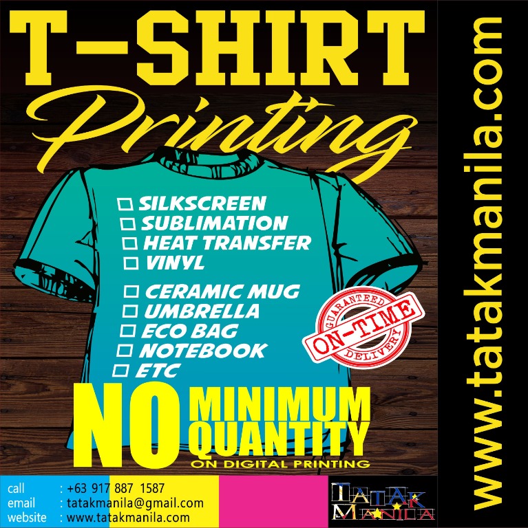 T shirt hot sale embroidery philippines