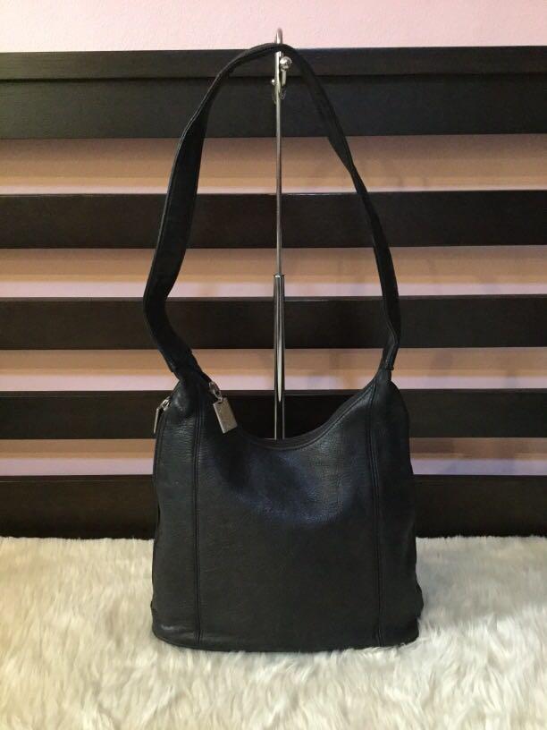 Tignanello Black Leather Shoulder Bag