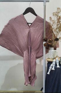 TopTops Atasan Pleated Dusty Pink