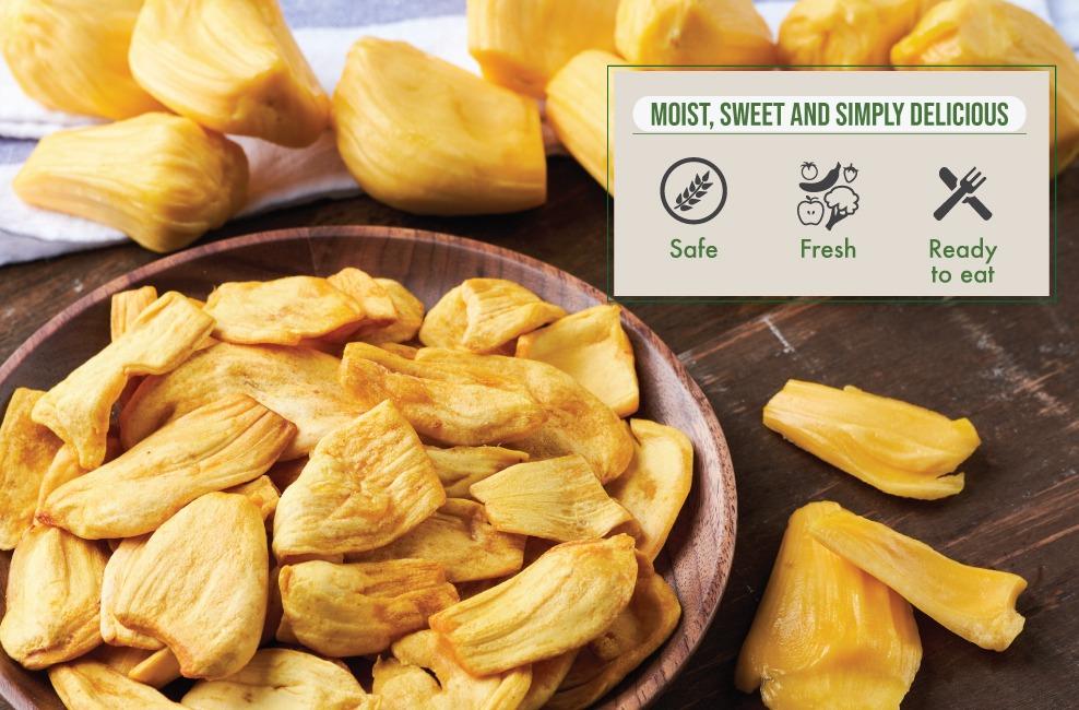 VacuumFried Jackfruit Chips, Food & Drinks, Packaged Snacks on Carousell