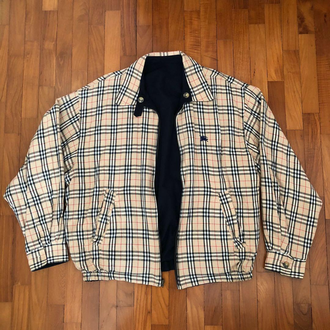 vintage burberry reversible jacket