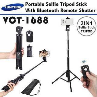 Yunteng VCT 1688 tripod /w shutter remote for android iphone dslr camera brandnew orig