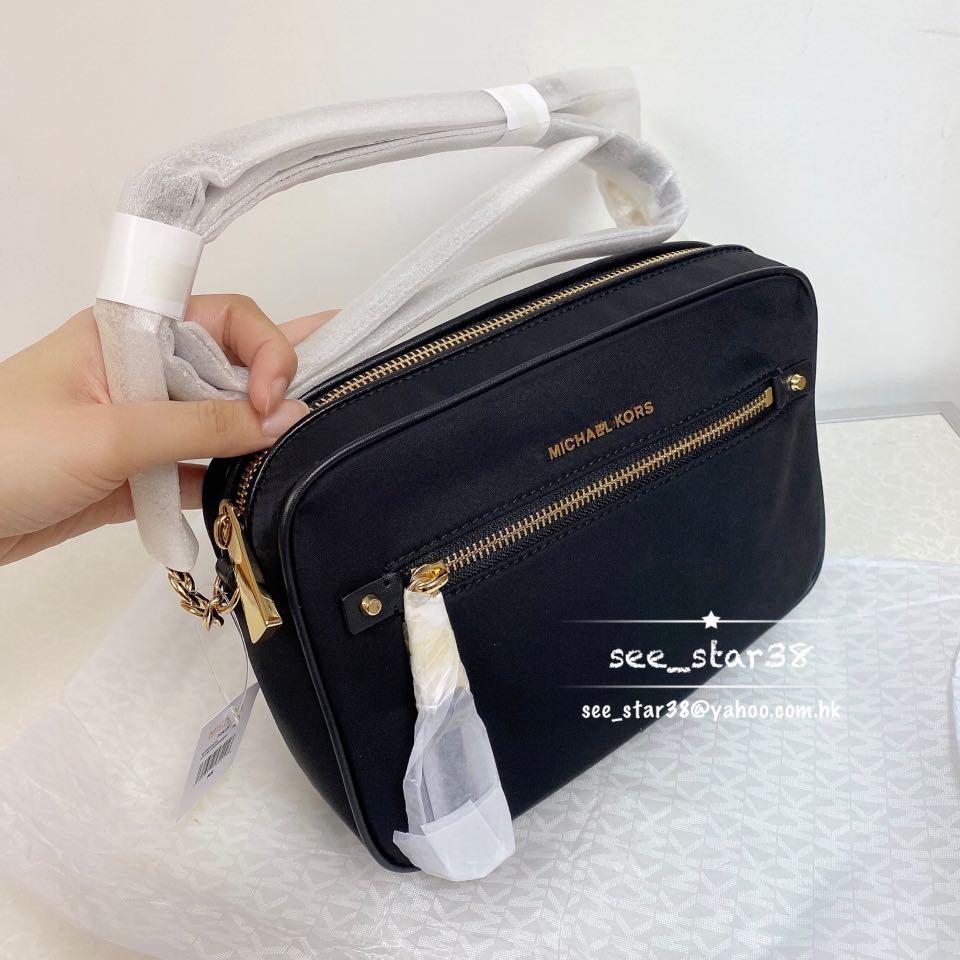 Michael michael kors polly top zip nylon tote cheap