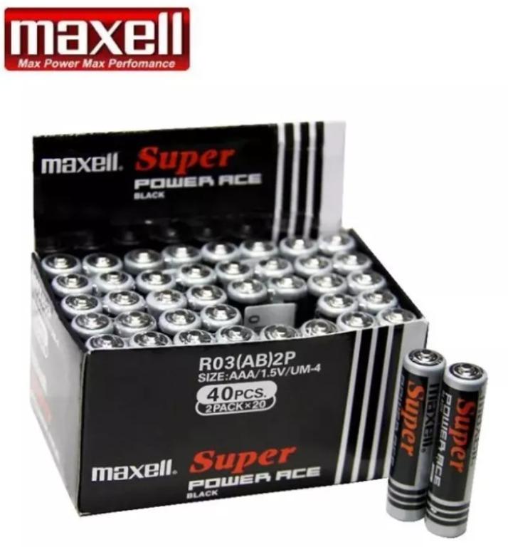ð¥ Original MAXELL Super Power Ace 40pcs / Box AAA Heavy Duty ...