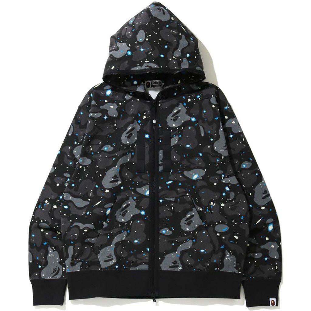 Bape relaxed space camo hoodie Outlet