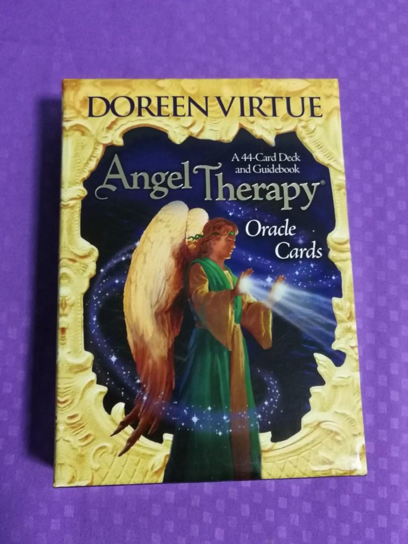 Angel Therapy Oracle Cards By Doreen Virtue Hobbies Toys Toys Games On Carousell