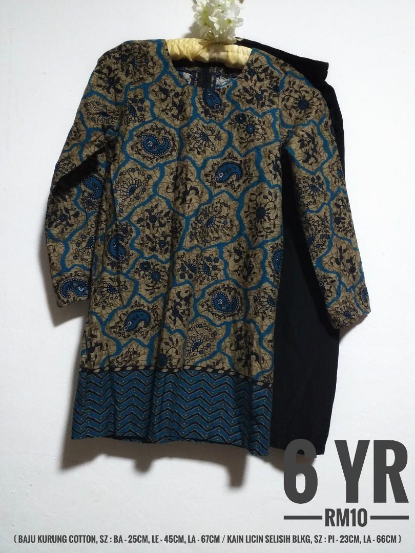 Baju Kurung Corak Kain Batik Babies Kids Girls Apparel 4 To 7 Years On Carousell