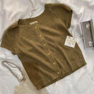 Brown Knit Top