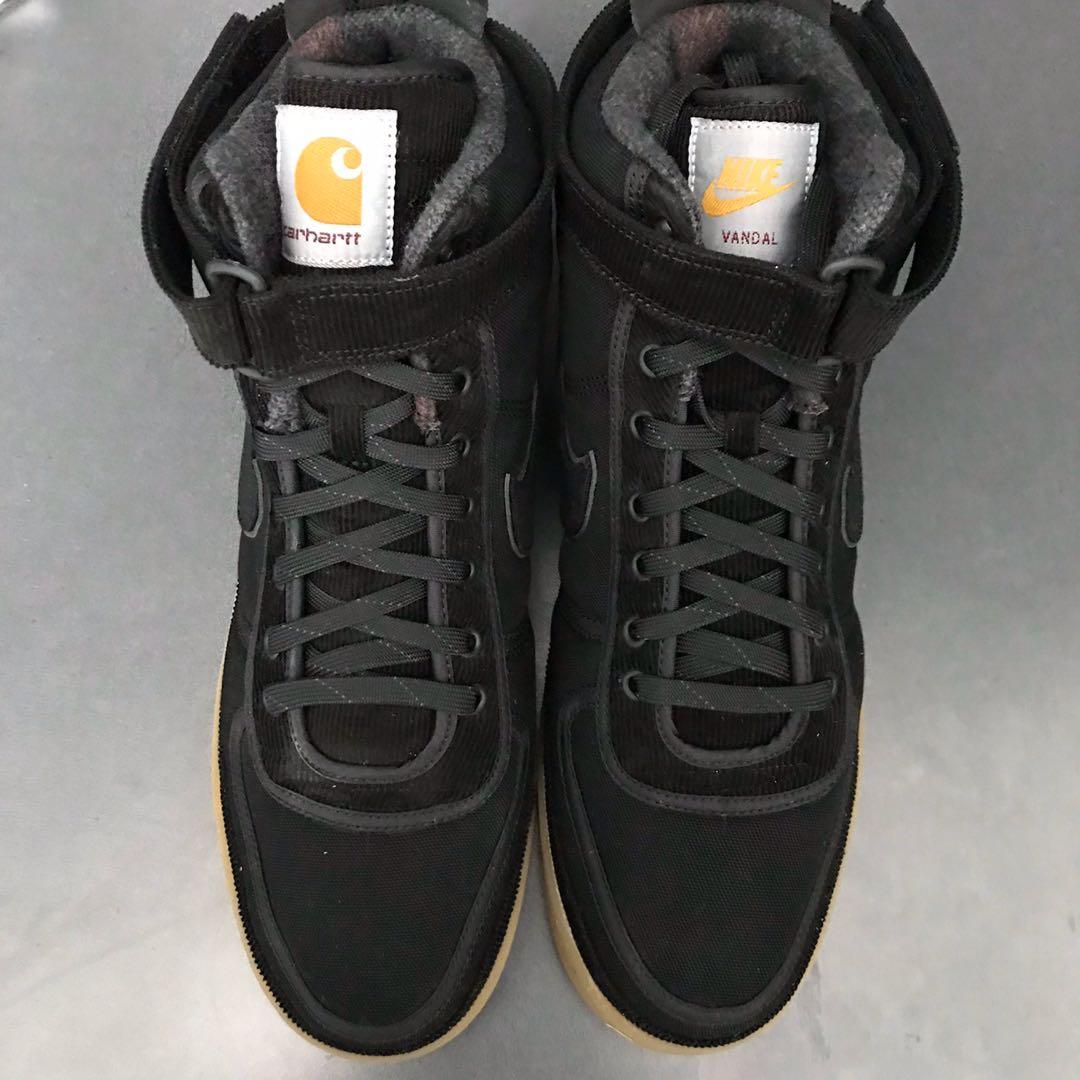 Carhartt wip x nike store vandal high supreme black gum