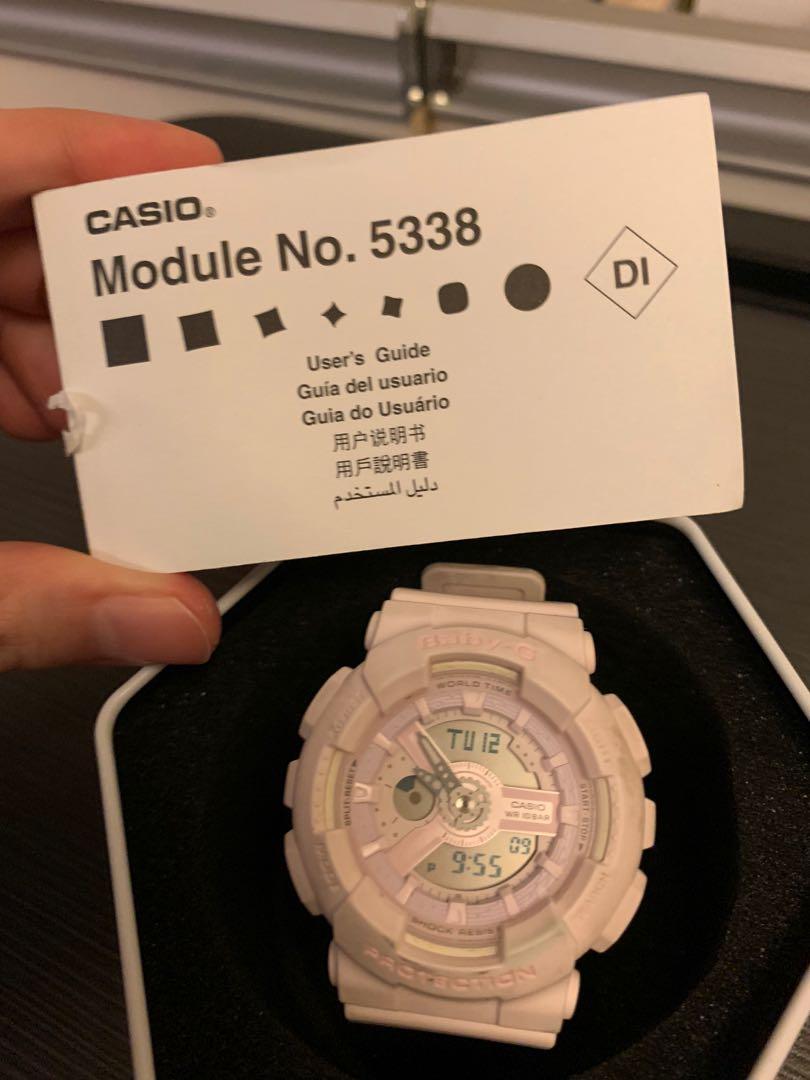 Casio BabyG 5338 baby pink, Women's Fashion, Watches & Accessories