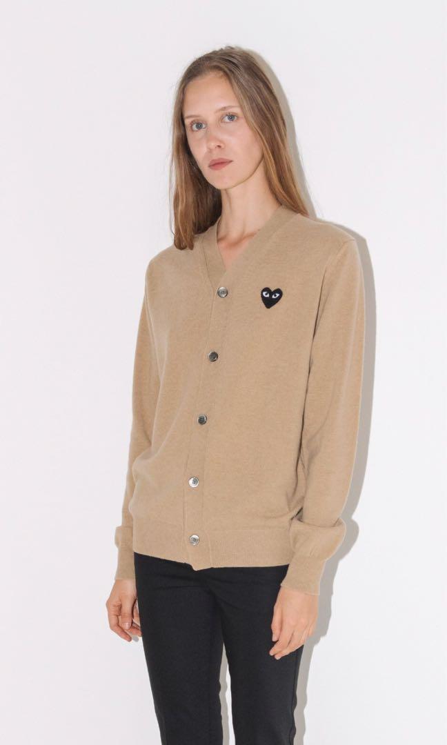Cdg hotsell cardigan beige