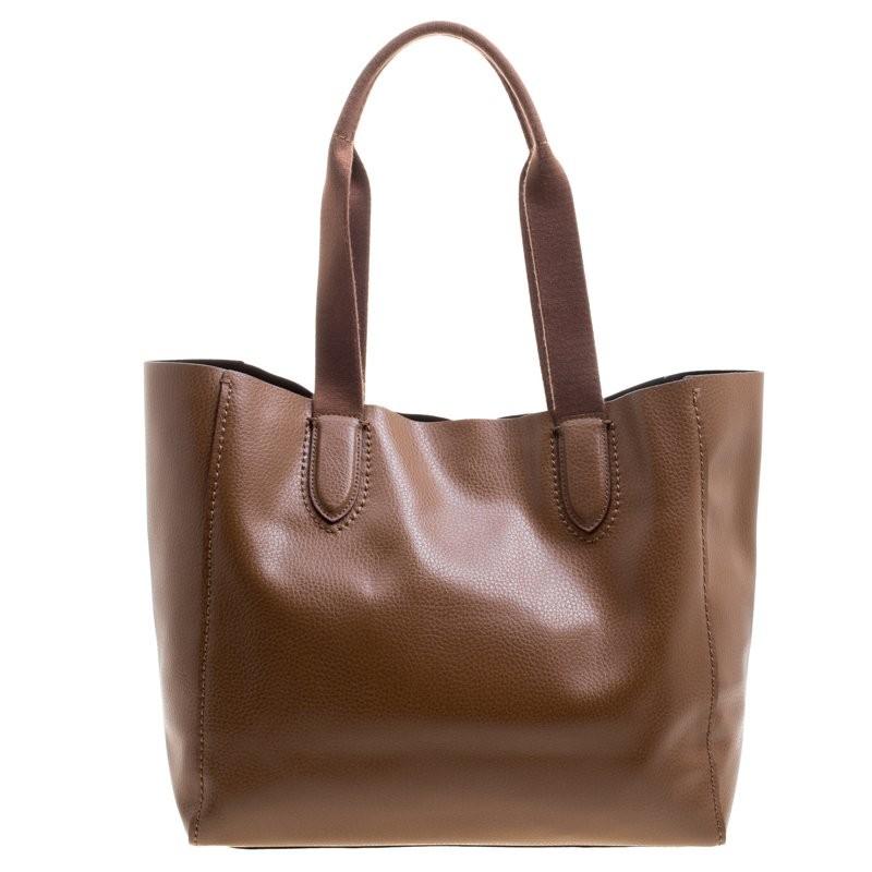 COACH Brown Pebble Leather Derby Tote F58660 Luxury Bags Wallets on Carousell