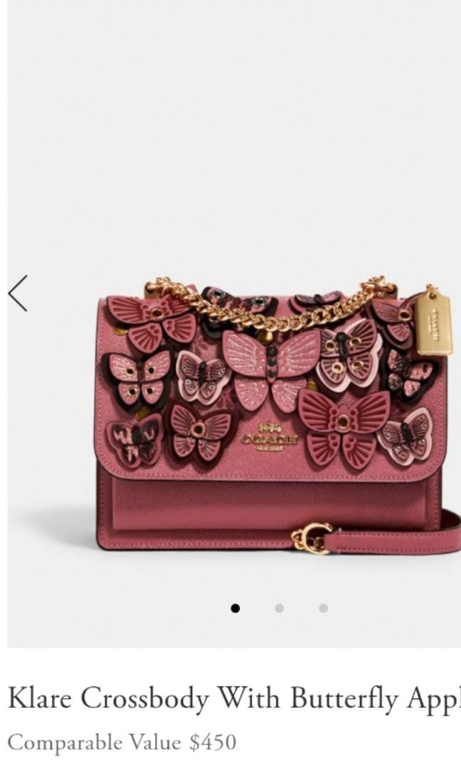 Coach klare butterfly sales