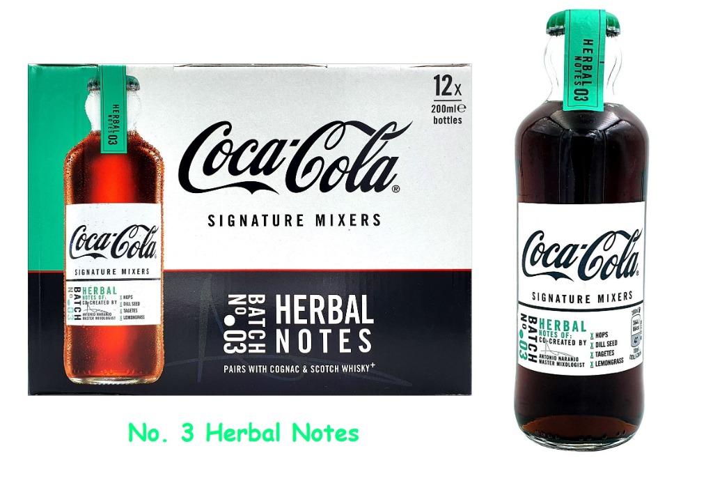 Coca Cola Signature Mixers 200ml No 3 Herbal Notes Food Drinks Beverages On Carousell