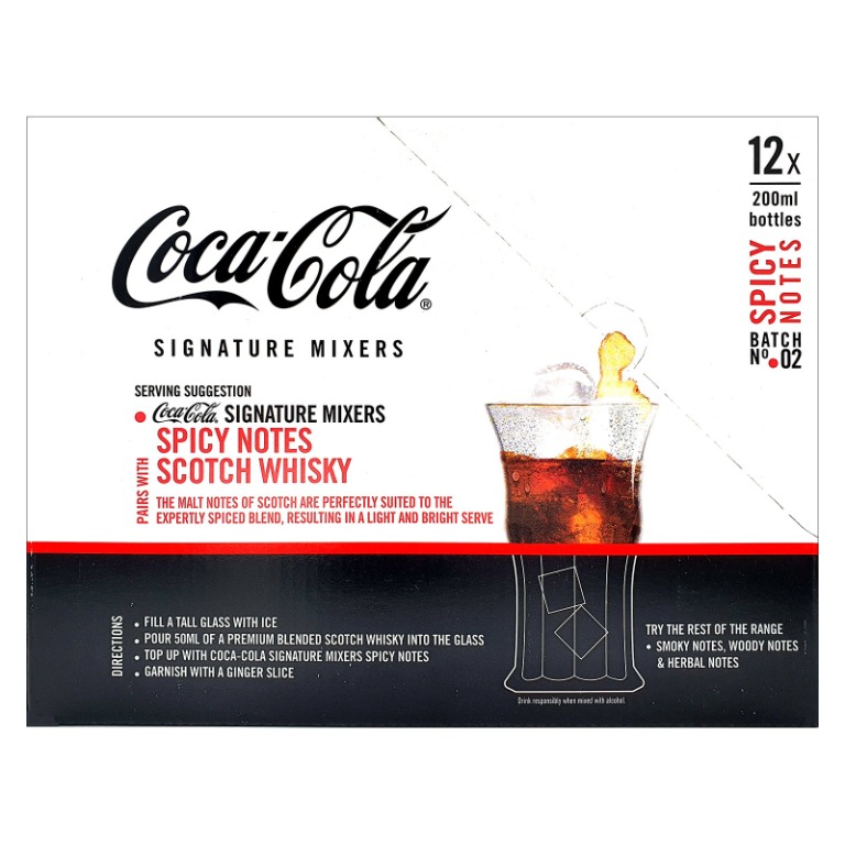 Coca Cola Signature Mixers 200ml No 2 Spicy Notes Food Drinks Beverages On Carousell