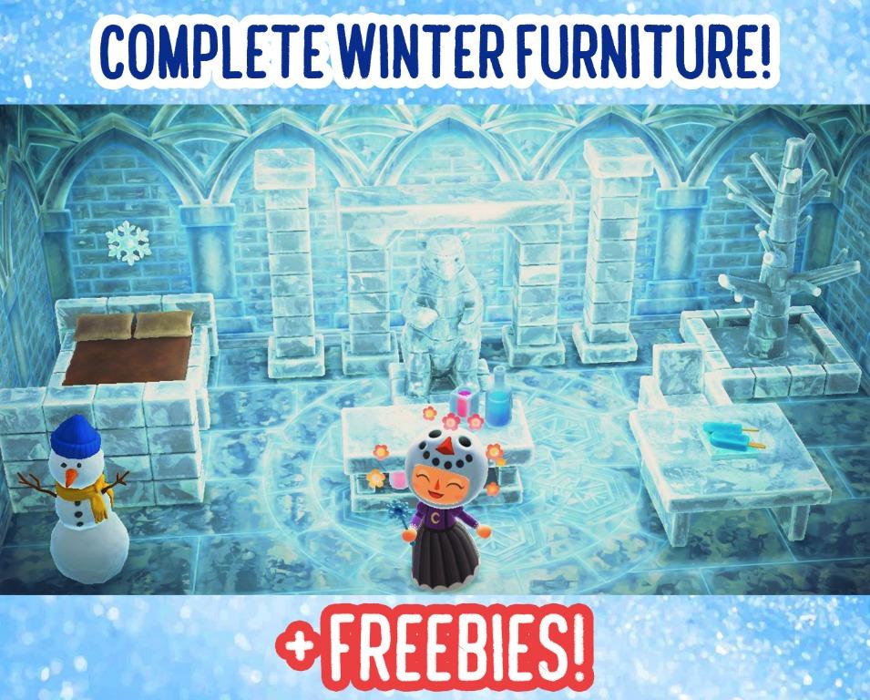 Complete Winter Furniture Set Freebies Animal Crossing New Horizons Video Gaming Video Games On Carousell